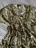 Janina Green Floral Summer Dress | Size 44 | Perfect Condition