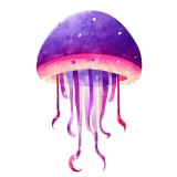 Cumpara ieftin Sticker decorativ Meduza, Mov, 90 cm, 7977ST, Oem