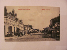 GE - Ilustrata Oltenita &amp;quot;Strada Carol I&amp;quot; 1910 foto