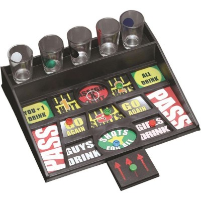 Kit de Joc &amp;quot;eMazing&amp;quot; cu bănuți și pahare de shot din sticlă, interactiv și amuzant, 23x28 cm, multicolor foto