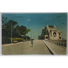 CONSTANTA , CASINO , SI PROMENADA , CARTE POSTALA , 1924
