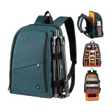 Cumpara ieftin Rucsac pentru camera, echipament foto, impermeabil, 43 x 30 x 19.5 cm, albastru portocaliu