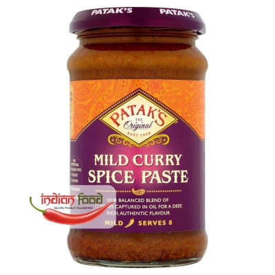 PATAK&amp;#039;S Mild Curry Spice Paste (Pasta pentru Curry Mediu) 283g foto