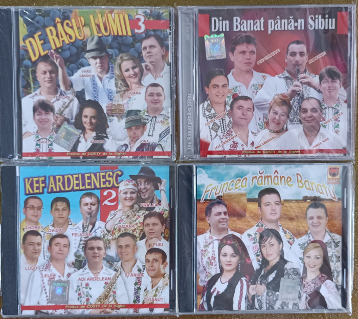 Cd-uri sigilate cu muzică populară din Ardeal, Banat , preț pe CD 50 lei !!!