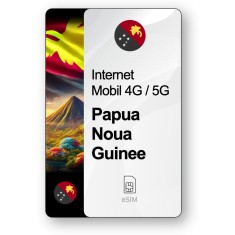 eSIM Internet Papua Noua Guinee, valabil 7 zile, trafic 1 GB, Standard