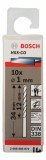 Set 10 burghie pentru metal HSS-Co, DIN338, 1x12x34mm Bosch