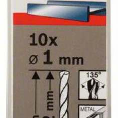 Set 10 burghie pentru metal HSS-Co, DIN338, 1x12x34mm Bosch