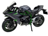 Macheta motocicleta replica Kawasaki Ninja H2 1:9 replica metal die-cast lumini si sunete