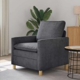 vidaXL Canapea Gri &icirc;nchis 76 x 81 x 87,5 cm Poliester 42028779