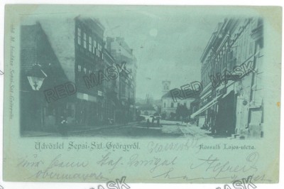 346 - SF. GHEORGHE, Covasna, Litho, Romania - old postcard - used - 1899 foto