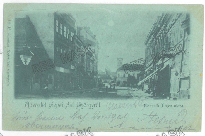 346 - SF. GHEORGHE, Covasna, Litho, Romania - old postcard - used - 1899