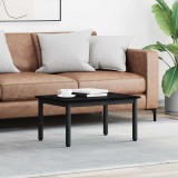 vidaXL Masă de cafea Stejar Negru 70 x 50 x 36 cm Lemn compozit 892566