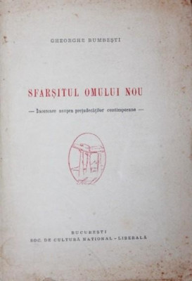 SFARSITUL OMULUI NOU foto