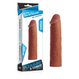 Pleasure X-Tender 1 - Manșon prelungire penis, 17 cm, maro, Orion