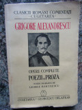 Opere complete : poezii si proza / Grigore Alexandrescu 1940