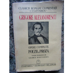 Opere complete : poezii si proza / Grigore Alexandrescu 1940