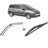 Cumpara ieftin Set 3 stergatoare PEUGEOT 5008 (0U_, 0E_) 2009 - 2017, pentru parbriz si luneta, Valeo Silencio