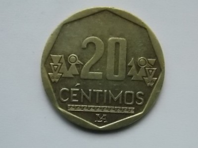 20 CENTIMOS 2012 PERU foto
