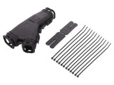Mufă cu Gel Neagră IP68 220mm Polipropilenă
