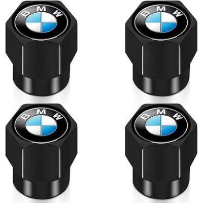 Set 4 capacele pentru ventil auto din aluminiu, General Store, Hexagon, BMW foto