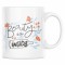 Cana alba personalizata &quot;Cadou special pentru iubita Beauty is inside&quot;, INOVATIX&reg;. 330ml