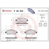 Placute frana Honda Cr-V 3 (Re) 06.06-, Cr-V 4 (Rm) 01.12-, Fata, BREMBO