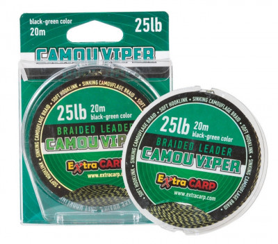 Fir textil Camou Viper scufundator pentru forfac 20M/25 Lbs. - Extra Carp foto