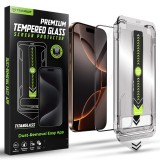 Folie iPhone 16 Pro Asteroid GSM TitanGlass FullCover, negru