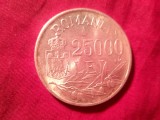 Moneda 25 000 lei 1946 Mihai I , 12,5g argint 700 , cal. AUNC