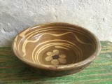 Arta si Traditie - Farfurie / Blid / Strachina / Castron din zona Munteniei / Arges model cu floare !