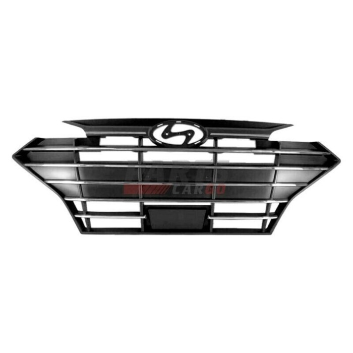 Grila masca fata HYUNDAI ELANTRA (AD), 03.2019-; AC, Version USA,Cu ornamente cromate; negru/argintiu