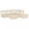 Set de mobilier paleti de gradina 6 piese lemn molid tratat
