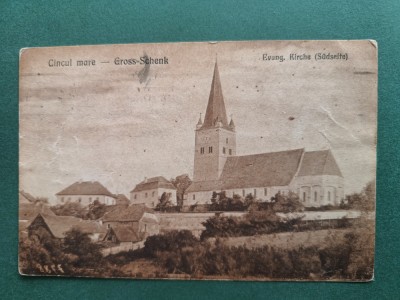 carte postala CINCU MARE -GROSS SCHENCK ,anii 1900 , Imperiul Austro Ungar foto