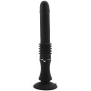 Vibrator Silicon Love Thrust, 7 Vibratii &amp; 3 Sus-Jos, USB, Negru, Baza Ventuza, Impermeabil
