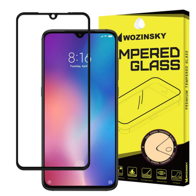 Folie Protectie Ecran WZK pentru Huawei Y7 Pro (2019) / Huawei Y7 Prime (2019), Sticla securizata, Full Face, Full Glue, Neagra foto