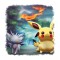 Sticker decorativ Pikachu, Multicolor, 55 cm, 11672ST