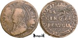 1797-1798, 5 Baiocchi - Papa Pius al VI-lea - Perugia - Statele Papale