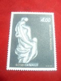 Serie 1val. 1982 Franta - Sculptura de Marc Boyan