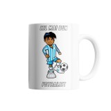 Cana alba personalizata &quot;Cel mai bun Fotbalist&quot;, INOVATIX&reg;. 330ml, Oem