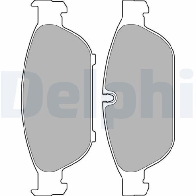 Delphi set placute frana, frana disc foto