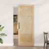 Set de Uși Glisante Manual Natural și alb 78 x 202 cm