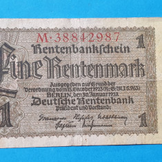 1 Mark 1937 - Bancnota veche Germania nazista