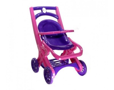 Carucior pentru papusa MyKids 0122/02 Mov-Roz GreatGoods Plaything foto