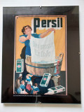 Tablou cu print vintage reclama Persil, in cadru cu sticla, 24x30cm