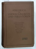 ADRESSBUCH DER VERWALTUNGSRATE UND DIREKTOREN ( DIRECTORUL DE ADRESE AL CONSILIULUI DE ADMINISTRATIE SI ALE DIRECTORILOR ) LAND OSTERREICH , SLOVAK