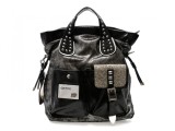 Poseta GRYXX neagra, 64148, din piele ecologica