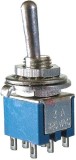 Comutator dublu, ON-ON, 6A, 250V, 33x14x13mm, MTS 202 - 125160