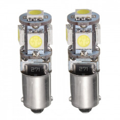 Set 2 Buc Led Auto BAX9S Canbus Cu 5 SMD 550811