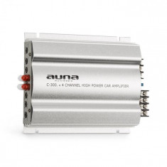 Auna C300.4, amplificator cu 4 canale, amplificator de ma?ina, 1200 W PMPO, 300W RMS, argintiu foto