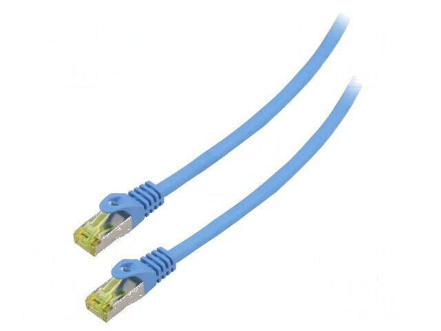 Patch cord S/FTP 6a 1,5m LSZH albastru 27AWG
